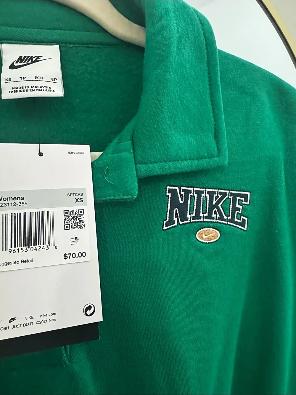 Nike Phoenix Oversized Pullover NWT - Green XS